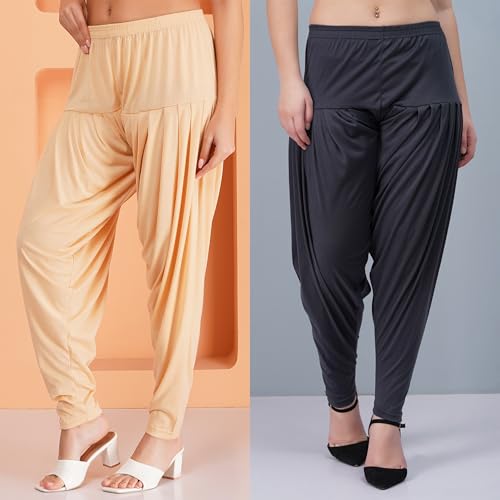 Image of Buy That Trendz Patiala Salwar for Women Relaxed Fit Viscose Patiyala Salwar Harem Bottom Pants