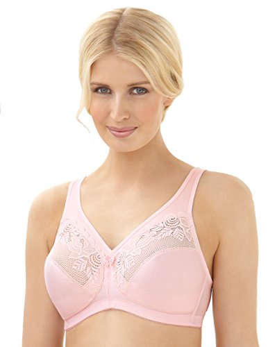 Glamorise Full Figure Plus Size MagicLift Minimizer Bra Wirefree #1003 Pink