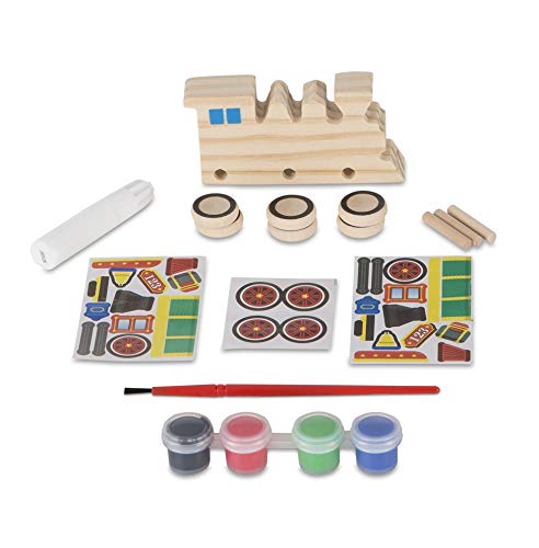 Melissa & Doug Decorate-Your-Own Wooden Craft Kits Set - Plane, Train, And Race Car #TOP4