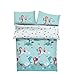 s.Oliver Bettwäsche Meerjungfrau Mädchen 100x135 cm - Kinderbettwäsche türkis 100% Baumwolle hochwertiger Makosatin 2 teiliges Set aus Babybettwäsche 135x100 cm und Kissen 40x60 cm Reißverschluss