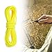 PATIKIL Archery D Loop Rope 10 FT, 2 Pack Bow D Loop String Release Material Nock Wire Nocking Loop Buckle Ring for Compound Bowstring, Yellow