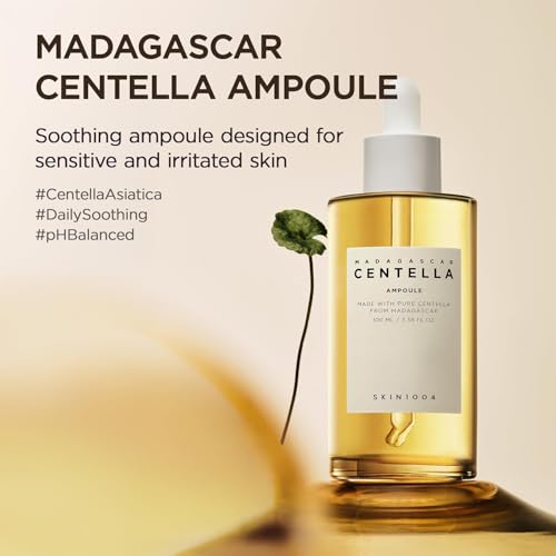 Image of SKIN1004 Madagascar Centella Asiatica Ampoule Facial Serum | 100% Centella Asiatica Extract for Soothing Sensitive and Acne-Prone Skin, 55ml