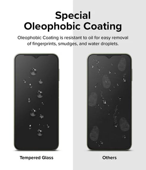 Image of Shattersafe Oleophobic Tempered Glass Screen Protector Compatible For Infinix Hot 20i [Pack of 1]. Edge To Edge Full Screen Protection With Easy Installation Kit & Case Friendly Fit.