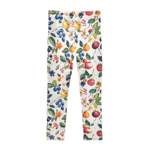 ZZKKO Girls Leggings Summer Fruits Colorful Toddler Girls Clothes Leggings for Girl Toddler Girl Trousers2