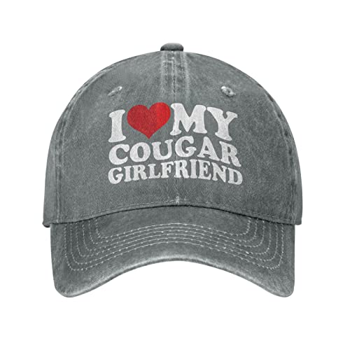 FJQWKLF Gorra I Love My GF para Hombre, Gorra de papá, Gorra de Moda