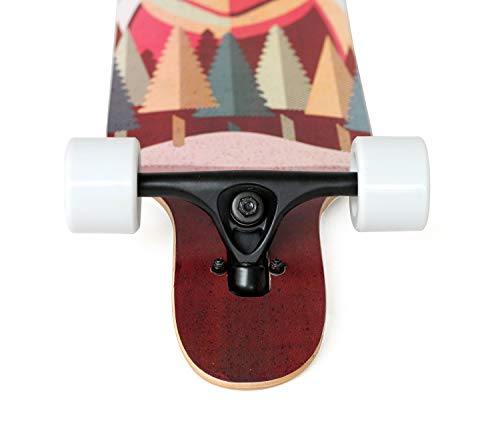 VOLADOR 42inch Freeride Longboard Complete Cruiser ( Drop Through Deck - Camber concave )(Bear)