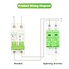 Wattive Scaricatore di Sovratensione 2P 40KA 1000V DC Scaricatore Fotovoltaico Protezione da Sovratensioni e Fulmini DC Protezione Contro le Sovratensioni Guida DIN