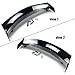 skkyoro Rear Spoiler Trunk Wing with Metal Stand Compatible with Ford Mustang 2 Door Coupe Models 2015-2023 GT500 Style Rear Trunk Lid Wing Spoiler (Glossy Black)