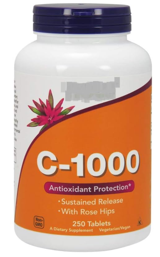 C-1000, protection antioxydante, sans OGM, 250 comprimés végétaliens