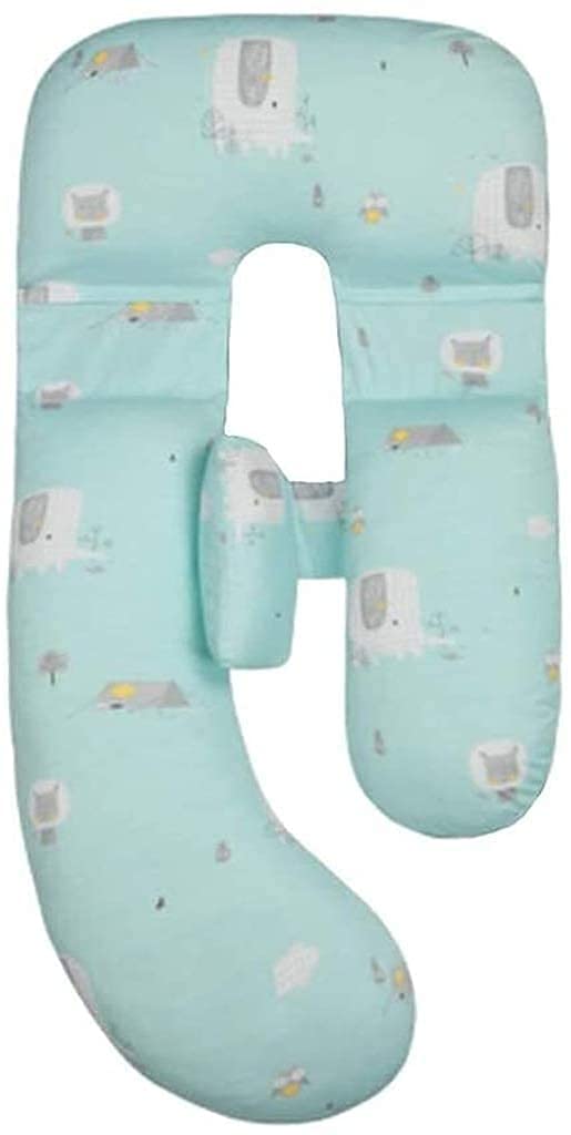 Almohada de Lactancia, Almohada de Cuerpo Entero con Almohada Lumbar, Almohada Corporal Que sostiene el Cuerpo, posición Fija para Dormir Durante el Embarazo, Almohada para Dormir de Lado (c