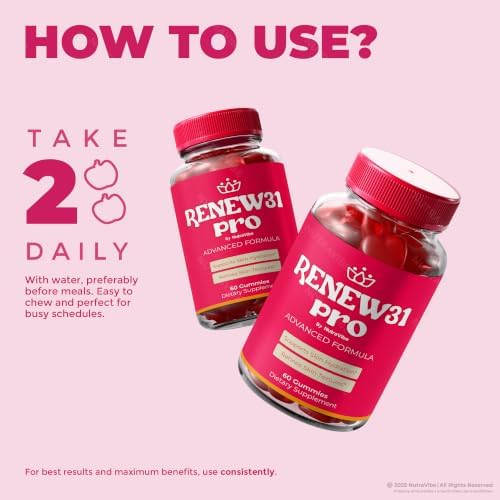NutraVibe Renew31 Pro Gummies, 60 Gummies — view 7