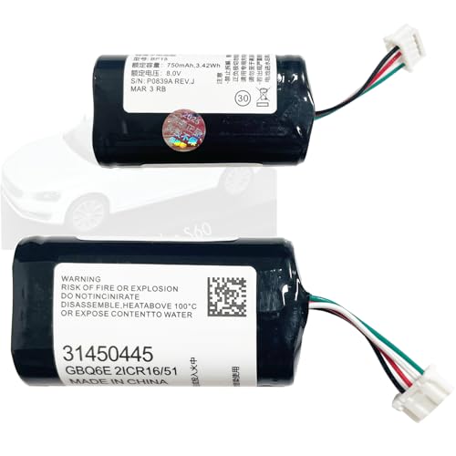 Batterie 31450445 Volvo 8,0V pour ordinateur de bord S60 S90