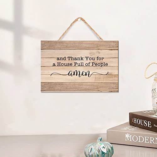 And-Thank-You-for-A-House-Full-of-People-Amen-Wood-Plaque-Sign-Wood-Texture-8x12in-Wood-Sign-with-Quote-Encouragement-Gift-Idea-French-Chic-Indoor-Outdoor-Plaque-for-PorchLiving-RoomHome-Decor