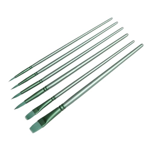 Juego de Pinceles para Pintura acrílica - Herramientas para Pinceles de Acuarela | Kit de Dibujo artístico | Grupo de Instrumentos de Pintura con ilustración de 6 Piezas para Tinta, Cuaderno Gouache,