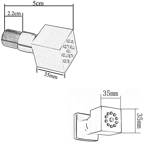 Ensemble de douche avec spray de massage 6 côtés et pression - 5