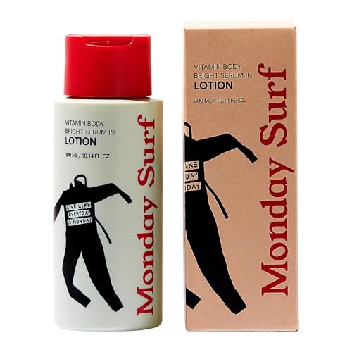 Vitamin Body Lotion-Vanilla Woods Scent, Glow Skin, Korean Body Lotion, 24-Hour Moisture Skin Care, Niacinamide, Vitamin C, Vegan, for Women & Men 10.14 Fl Oz