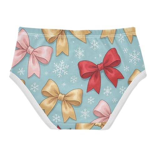 All Seasons Girls' Panties Comfort Color for Young Girls Seamless Bows Pattern in Sizes 2T,3T, 4T, 5T, 6Y and 8Y2