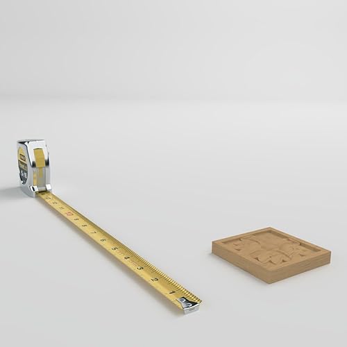 Vista 6 de Ekena Millwork ROS03X03X00EDRW Rosetas pequeñas cuadradas de Edimburgo, marrón