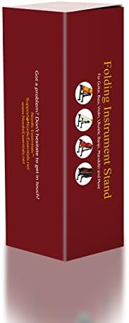 Guitar Stand for Acoustic/Electric/Classical Guitars and Violin, Ukulele, Bass - Folding, Portable and Lightweight - Fits Your Fender/Taylor/Gibson/Yamaha Music Instruments - by Nordic Essentials