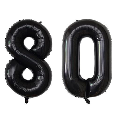 Image of Number Balloons Black Party Balloon - Giant Number 10 Balloon, 40 Inch Large Balloon for Birthday Decorations, Black Party Supplies for Men Women