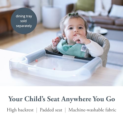 Image of Inglesina Fast Table Chair, Cream - Portable Baby High Chair - for Babies & Toddlers up to 37 lbs - Collapsible Design - Fits Tables 0.8'' to 3.5'' Thick - Compact & Easy to Use - Travel Bag Included
