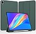 iMieet iPad Pro 13 Inch Case (M5/M4) 2025/2024 with Pencil Holder, Trifold Stand Smart Case with Soft TPU Back, Auto Wake/Sleep (Midnight Green)