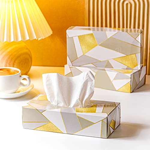 Image of Yinder 12 Packs Back to School Facial Tissue Boxes 1560 Sheets Soft Facial Tissue Bulk for Teacher Classroom School 2 Ply 130 Sheets Travel Tissues for Home Office Car Kitchen Wedding(Modern)