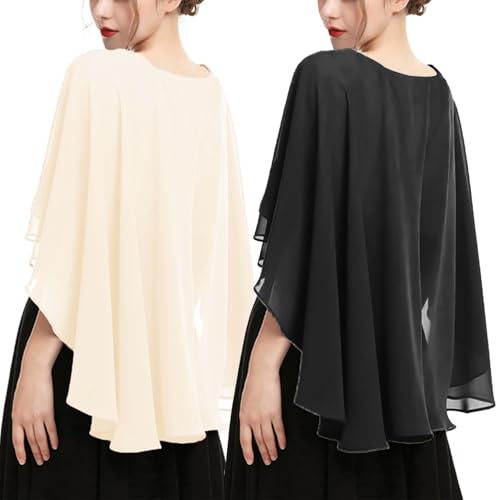 2 Piezas Capa De Gasa Corta, Cómoda Y Transpirable, De Moda Y Elee Bufanda Delgada Para Mujeres, Creativa E Informal, Decoración Simple Para La Ropa.