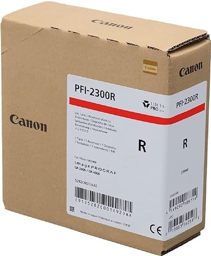 Cartouche Canon GP-2000 GP-4000 PFI-2300 Rouge pour traceur imagePROGRAF