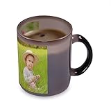 Kopierladen Karnath GmbH Zaubertasse mit eigenem Foto oder Motiv selbst gestalten - individualisierbare Fototasse mit Thermo-Effekt - Magictasse, Fotogeschenk, Changing Cup