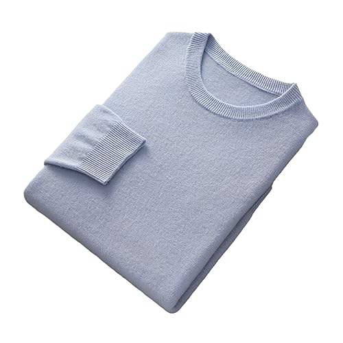 Cashmere Sweater Men's Knitting 100% Merino Wool Autumn and Winter Round Neck Top Autumn Warm Pullover