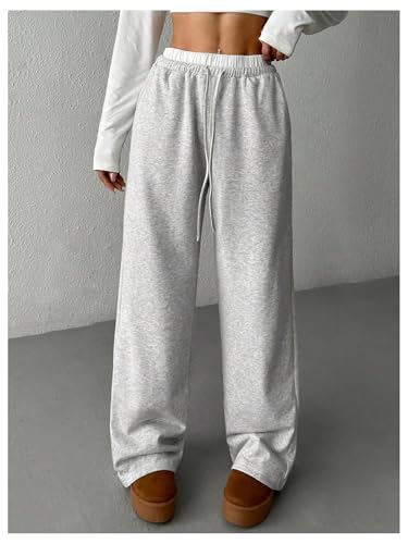 Floerns Girl's Drawstring Waist Track Pants Colorblock Straight Leg Athletic Sweatpants3