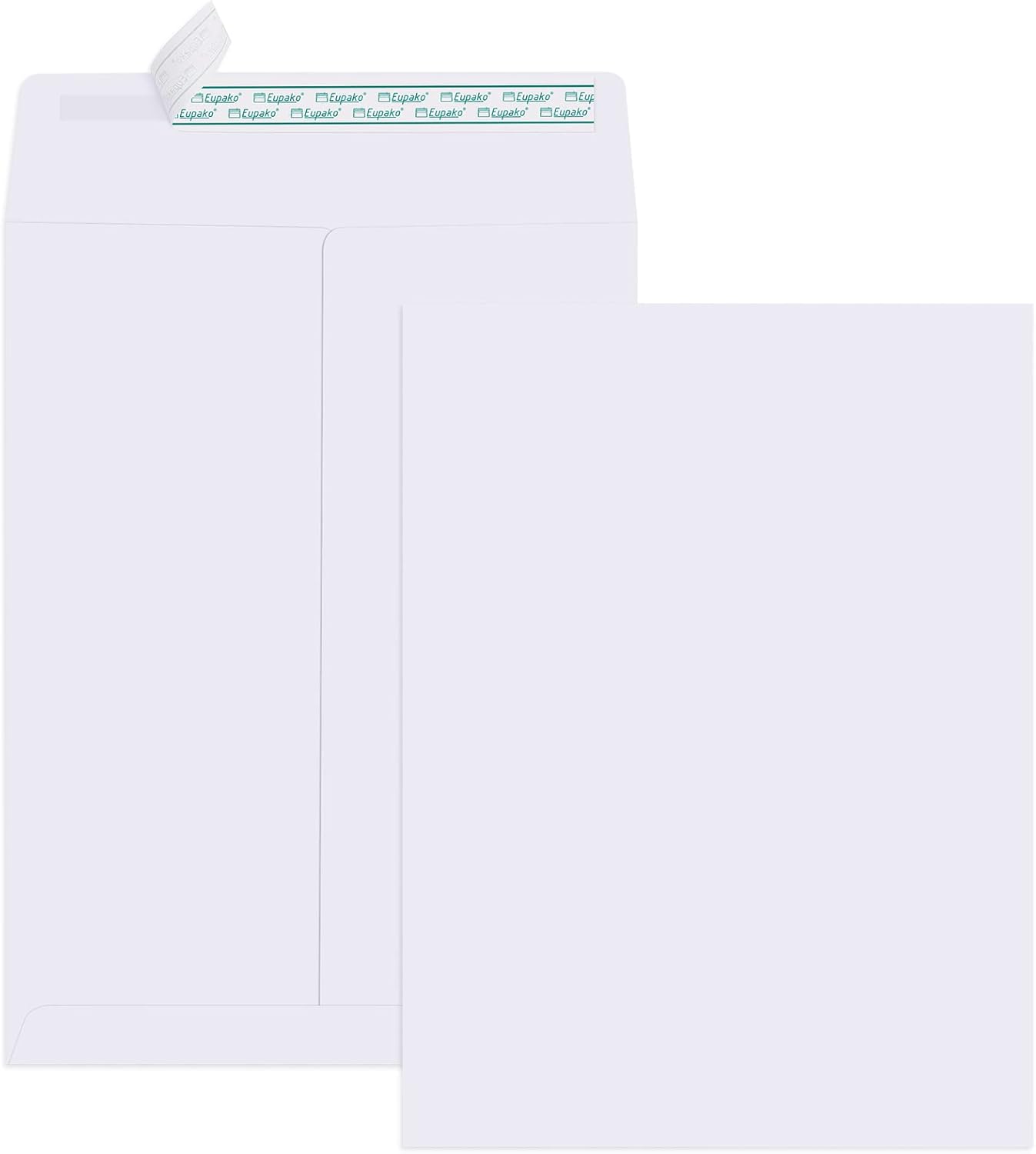 Eupako Catalog Mailing Envelopes 9x12 White Envelopes Self