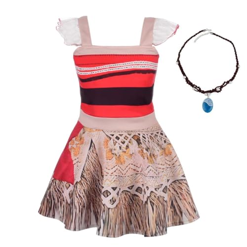 Lito Angels Disfraz de Princesa Vestido con Collar para Niñas Talla 6 a 7 años