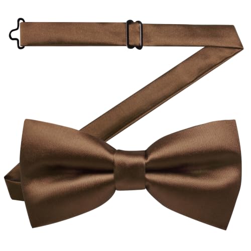 Image of YourTies Bow Ties for Men Pre-Tied Adjustable Bow Tie Coloful Satin Bowtie