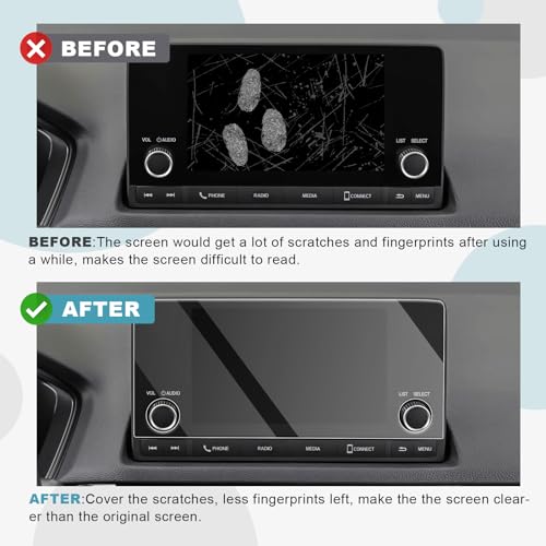 Image of CDEFG for 2023 2024 2025 CR-V Screen Protector 2024 2025 CRV Pilot HR-V Civic Integra 7-inch Screen Protector Tempered Glass Screen Guard 2025 CRV Screen Cover 2025 2024 CR-V Accessory