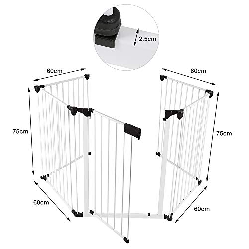 Barrière pour bébé et chiens Drumm protection escalier sans perçage