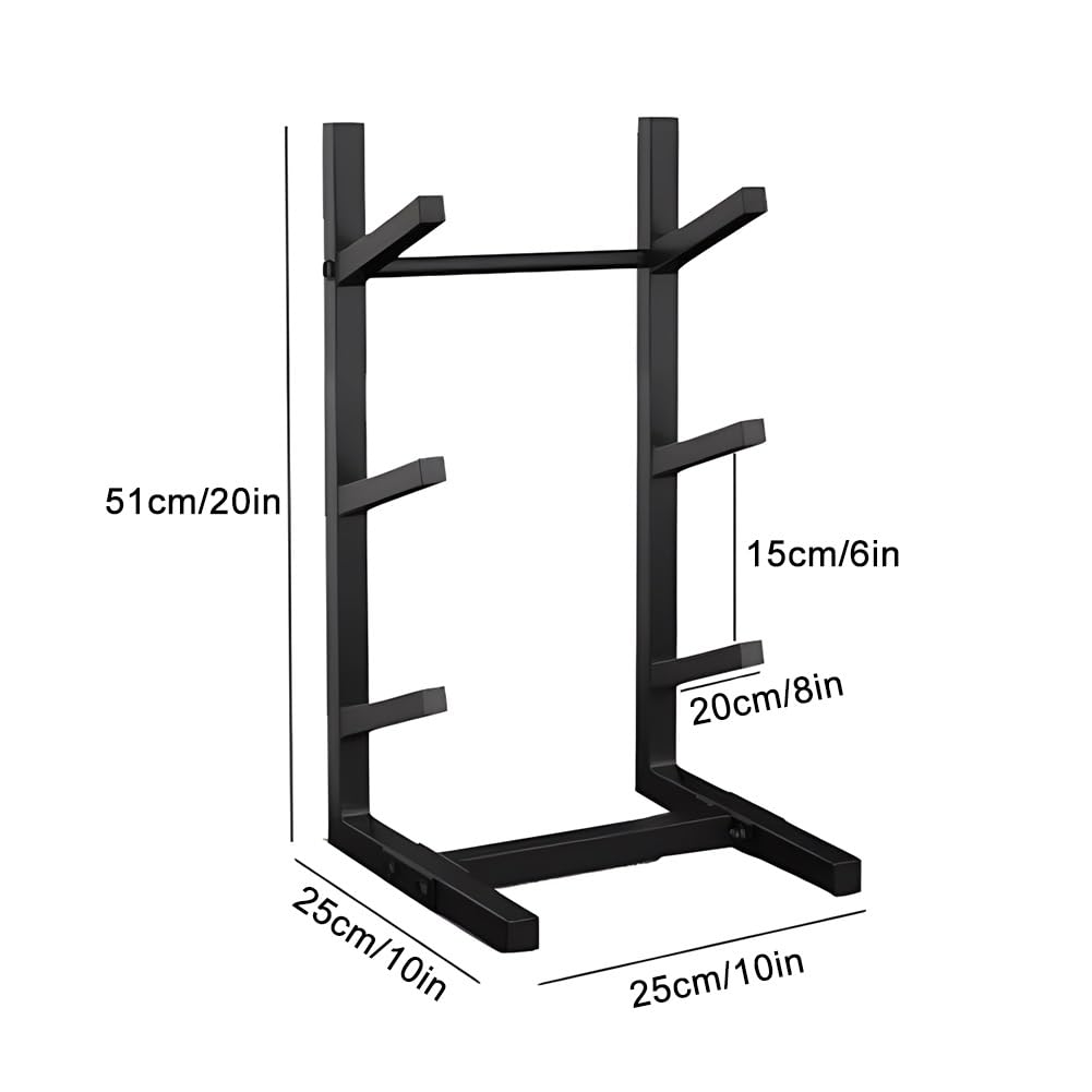 Zfmnoyev Home Gym Organize Holder Snowboard Display Rack, Floor-Standing Metal Snowboard Organize Holder, Sample Board Display Stand, Sports Mat Storage Rack, for Garage Home(25x25x51 cm/10x10x20 in)