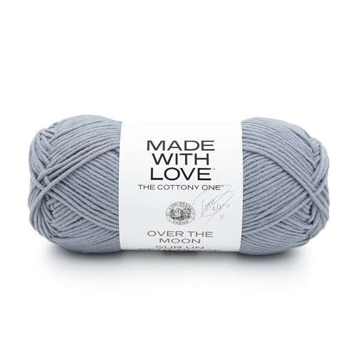 Image of Lion Brand Yarn Made with Love The Cottony One Yarn for Crocheting, Knitting, and Crafts, Over The Moon, 1 Pack