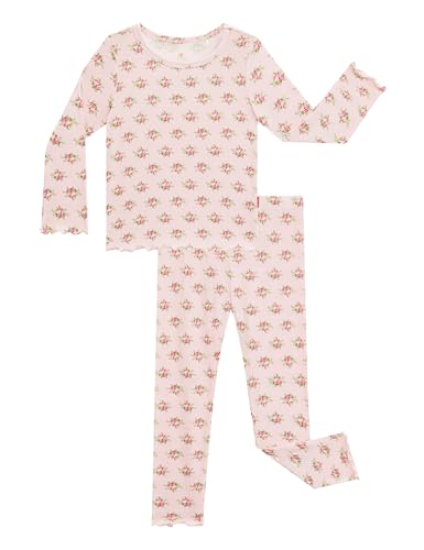 Bamboo Viscose Girls' Sleepwear Toddler Long Sleeve 2 Pieces Girls' Pajama Sets