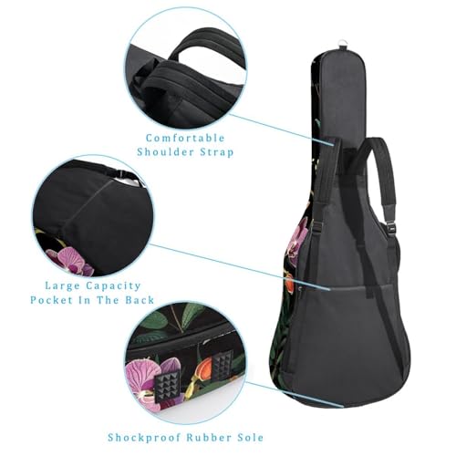 Housse de guitare classique 101,6 cm motif oiseaux, le cadeau idéal - 3