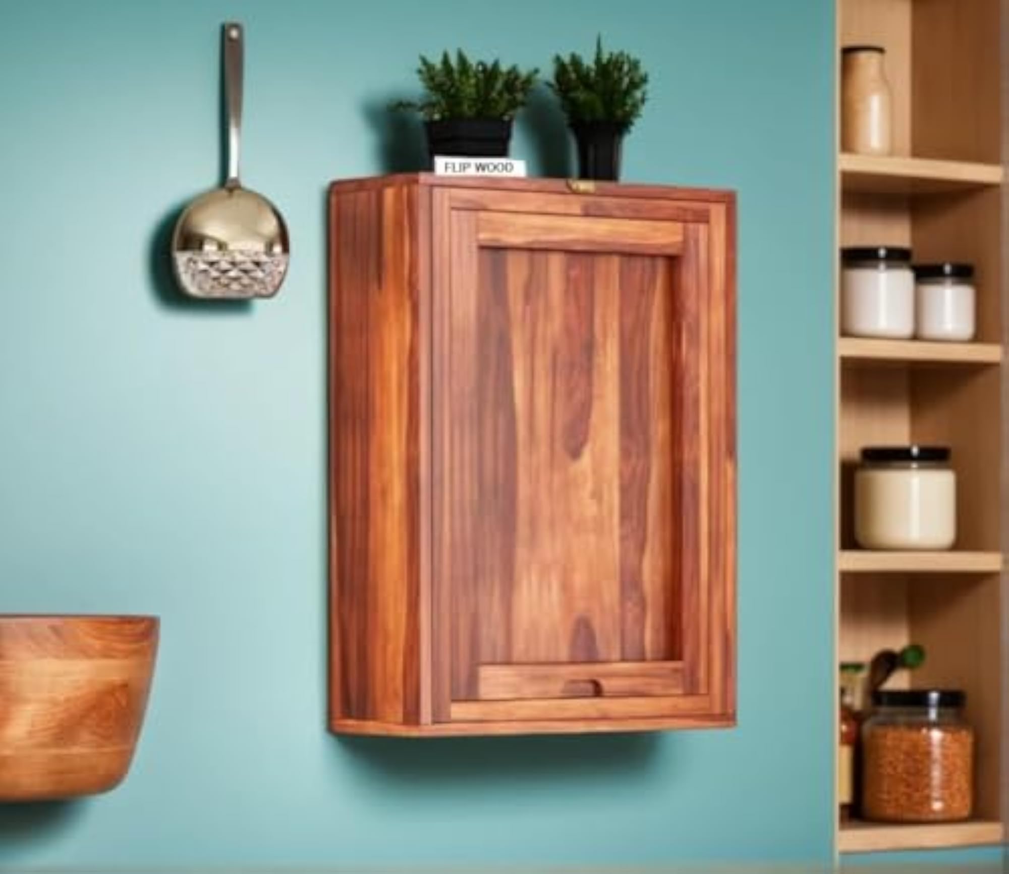 Solid Bar Cabinet with Dining Table for Living Room