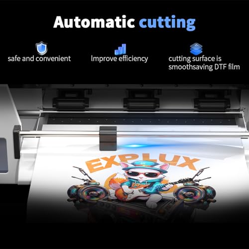 Image of EXPLUX A3 DTF Printer i3200HD Printhead I13 Bundle with Oven, Laptop | Scheduled Auto-Cleaning, Built-in White Ink Circulation, 5 inch Touchscreen,4-Min Fast Printing,for Small & Mid-Market Businesses