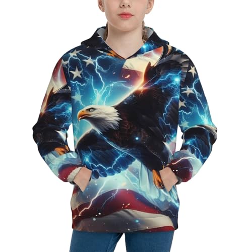 Animal Forest Wolves Kid Hoodies Boys Sweatshirts Girls Pullover with Pocket