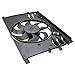 TRQ Radiator Cooling Fan Assembly Compatible with 2016-2018 Fiat 500X 2015-2018 Jeep Renegade 2015-2022 Ram ProMaster City FI3115102
