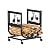 RUCOIN Firewood Rack, Powder Coated Steelwaterproof And Rust Proof, Bear Up To 150 Pounds, With Pulleys Can Moved Freely, 15.7 In(L) x11.8 In(W) x17.7 In (H), Indoor and Outdoor Firewood Rack