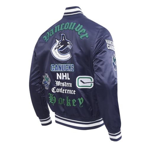 Image of Pro Standard Mens NHL Old English Satin Jacket