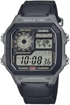 Casio Analoog digitaal horloge voor dames, kwarts, met armband van kunsthars, LF20W-8A2, Grijs, Compact