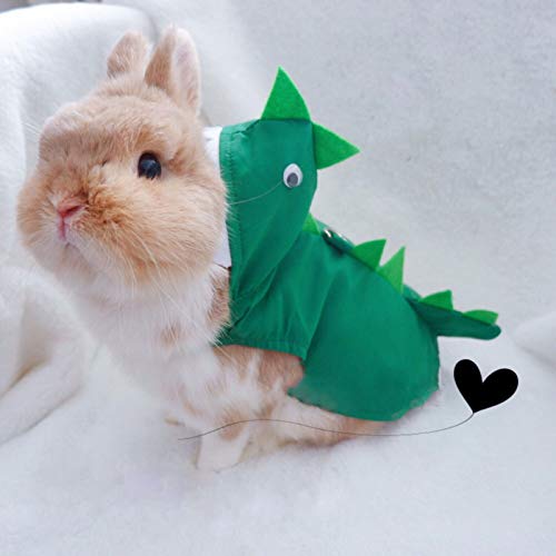 Disfraz Dinosaurio Ajustable para Pequeños Animales miniatura 2