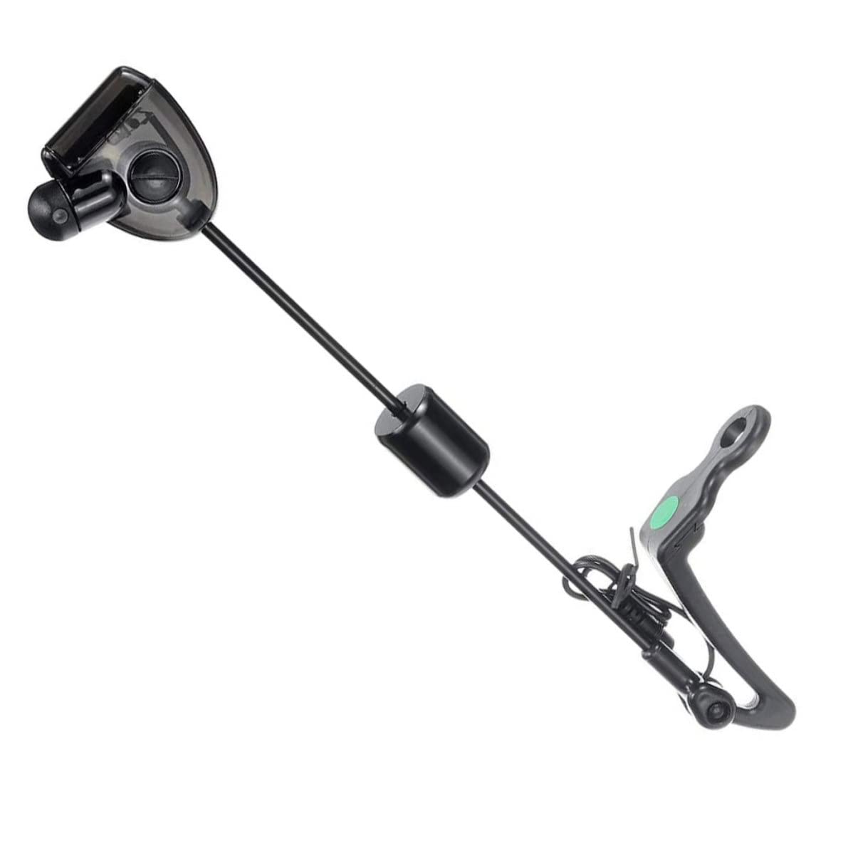 NIDONE Alarma de mordedura indicadora iluminada de Pesca, Alarma de Pesca LED Indicador Iluminado Herramientas de Pesca de Carpas Accesorio en Estuche con Cremallera Negro 4pcs